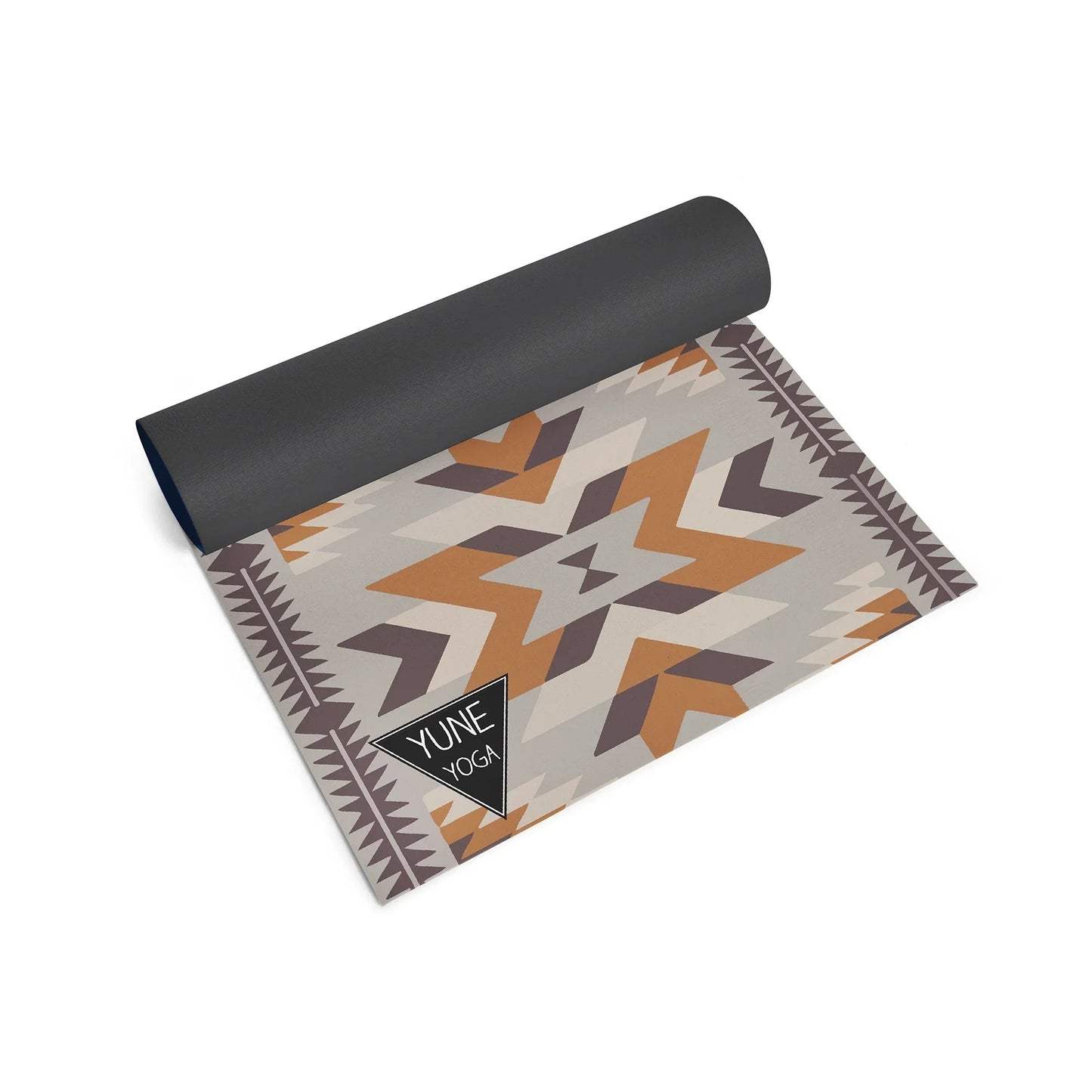 Teton Canyon Yoga Mat – 6 mm Extra Thick, Double-Sided Non-Slip, Eco-Friendly PER with Multi-Color Canyon Stripe Design | Yune Yoga-2