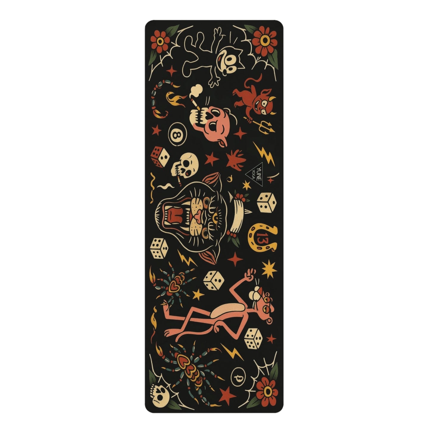 Macabre & Mantras — Tattoo Design Yoga Mat (3mm) | Yune Yoga-0