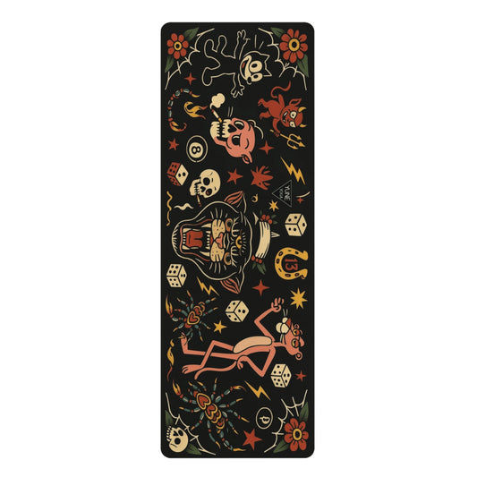 Macabre & Mantras — Tattoo Design Yoga Mat (3mm) | Yune Yoga-0